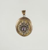 Biedermeier Medaillon
