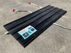 ( 1 ) STACK OF UNUSED METAL ROOF PANELS, APPROX 8FT L x 3FT W , APPROX 70 PANELS IN STACK
