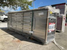 UNUSED STEELMAN...WORK BENCH MODEL 10FT-18D, APPROX 10FT, 18 DRAWERS, 2 CABINETS,STAINLESS STEEL ...