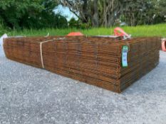 ( 1 ) STACK OF UNUSED METAL STEEL WIRE REMESH SHEET, APPROX 36in X 72IN , APPROX 100...IN STACK