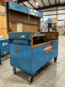 KNAACK UTILITY...STORAGE CHEST WITH CONTENTS,...APPROX 61in...W x 31in...L x 44in...T