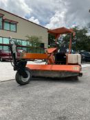 LAY-MOR STREET BROOM MODEL 8HC, KUBOTA DIESEL, TILT BROOM APPROX 94in, TRAILER HITCH ATTACHMENT,....