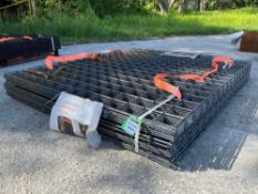 ( 1 ) STACK OF UNUSED METAL RAIL, APPROX 60in X 72IN , APPROX 40 RAILS IN STACK