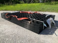( 1 ) STACK OF UNUSED METAL RAIL, APPROX 36in X 72IN , APPROX 40 RAILS IN STACK