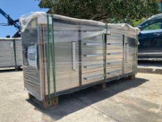UNUSED STEELMAN...STAINLESS STEEL WORK BENCH , APPROX 7FT, 10 DRAWERS,...ANIT-SLIP MAT, ALUMINUM ...