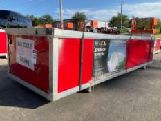 UNUSED CHERY SINGLE TRUSS STORAGE SHELTER MODEL S203012R, APPROX 20FT W x 30FT L x 12FT H, GREATE...