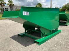 UNUSED...SELF DUMPING HOPPER WITH FORK POCKETS