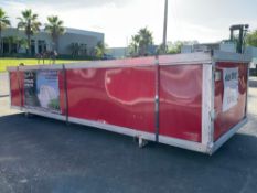 UNUSED CHERY SINGLE TRUSS STORAGE SHELTER MODEL S203012R, APPROX 20FT W x 30FT L x 12FT H, GREATE...