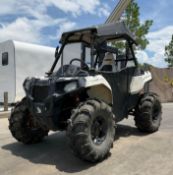 POLARIS ATV, GAS POWERED, HITCH , BILL OF SALE ONLY, CONDITION UNKNOWN