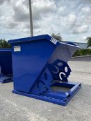 UNUSED 1CU YARD SELF DUMPING HOPPER WITH FORK POCKETS