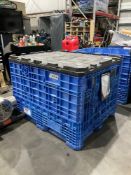 ULINE COLLAPSABLE BIN MODEL H-4052BLU; APPROXIMATELY 48? X 40? X 34?; MAX CAPACITY 1,500 LBS