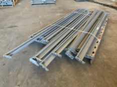 CROSSBEAMS FOR RACKING, APPROX 20 TOTAL, APPROX 8FT ...