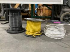 ( 3 ) ASSORTED CABLES ON SPOOLS
