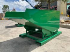 UNUSED...SELF DUMPING HOPPER WITH FORK POCKETS