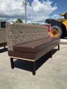 CHAIR BENCH SEAT, APPROX...72in W x 24in L x 36 in T