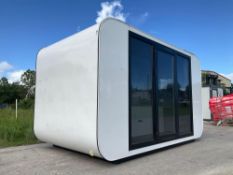 UNUSED 13FT HOUSE WITH SHOWER ROOM, TOILET, WINDOW, PLUMBING AND ELECTRIC HOOK UP, 110V, LIGHTING ,