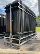 UNUSED GARDEN / PUBLIC SPACE FENCE, APPROX 10ft L x 7ft H, 30PCS FENCE WITH 31PCS POST...