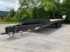 UNUSED 2024 CARRY-ON TRAILER MODEL TRA/REM ZBT100A-20BK-85IR, GVWR...9990, APPROX 20FT DECK LONG,...