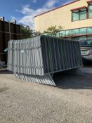 UNUSED 20PCS GALVANIZED CONSTRUCTION SITE / CROWD CONTROL FENCE/BARRICADES ( PLEASE NOTE STOCK PH...