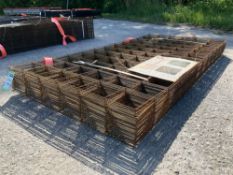 ( 1 ) STACK OF UNUSED METAL STEEL WIRE REMESH SHEET, APPROX 36in X 72IN , APPROX 50 IN STACK