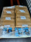 PALLET OF UNUSED HART FINGERLESS IMPACT GLOVES, APPROX 549 PAIRS TOTAL , APPROX 306 HHPPGFL1 MEDIUM