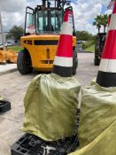 ( 1 ) STACK OF SAFETY TRAFFIC CONES, APPROX 15in X 27in, APPROX 20 CONES TOTAL
