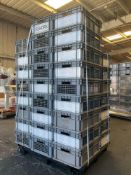 ( 1 ) PALLET OF ASSORTED PLASTIC CRATES...