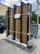 UNUSED 26FT ELECTRIC SLIDING GATES, 4 PIECES PER SET