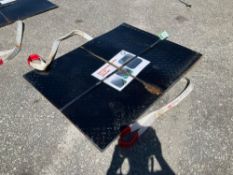 UNUSED STEEL DIAMOND PLATE , APPROX 3FT X 4FT, APPROX 30 PIECES TOTAL