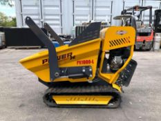 UNUSED 2023 POWER X MINI DUMPER MODEL PX1000-L P , GAS POWERED, ELECTRIC START, RUBBER TRACKS