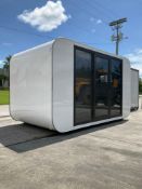 UNUSED 13FT...HOUSE WITH SHOWER ROOM, TOILET, WINDOW, PLUMBING AND ELECTRIC HOOK UP, 110V, LIGHTI...