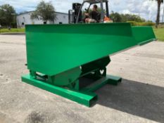 UNUSED... SELF DUMPING HOPPER WITH FORK POCKETS