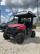 2011 POLARIS RANGER 400 UTV, GAS POWERED, 4x4, MANUAL DUMP BED , HITCH, BILL OF SALE ONLY , RUNS &