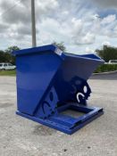 UNUSED 1CU YARD SELF DUMPING HOPPER WITH FORK POCKETS