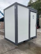 UNUSED PORTABLE BATHROOM UNIT WITH SHOWER, VANITY, TOILET, WINDOW, PLUMBING AND ELECTRIC HOOK UP,...