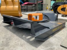 UNUSED 2023 WOLVERINE BRUSH CUTTER ATTACHMENT MODEL BC-13-72W FOR UNIVERSAL SKID STEER, APPROX 72...