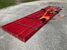 ( 1 ) STACK OF UNUSED POLYCARBONATE ROOF PANELS, APPROX 35in X 12FT , APPROX 30 PANELS IN STACK