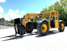 CATERPILLER...TELESCOPIC TELEHANDLER MODEL TL642, DIESEL, APPROX MAX HEIGHT 42FT, APPROX MAX REAC...