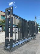 UNUSED 20.4FT ELECTRIC SLIDING GATE, 4.4FT REMOVABLE LEAF