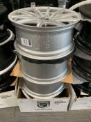 UNUSED LEXANI WHEEL CORP CSS15-2010-66-40SMT RIMS , APPROX 20 X 10 , ( 4 ) RIMS IN SET