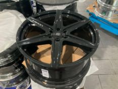UNUSED LEXANI WHEEL CORP SAVAGE 683-2410-82-30FB , APPROX 24 X 10 , ( 4 ) RIMS IN SET