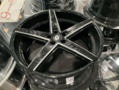 UNUSED LEXANI WHEEL CORP R04-2290-15-15BG RIMS , APPROX 22 X 9..., ( 4 ) RIMS IN SET