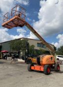 JLG ARTICULATING...BOOMLIFT MODEL 600A, LP POWERED , APPROX MAX PLATFORM HEIGHT 60FT, PNEUMATIC T...