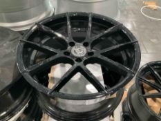 UNUSED LEXANI WHEEL CORP STUTTGART 801-2085-13-35FB , APPROX 20...X 8.5 , ( 4 ) RIMS IN SET