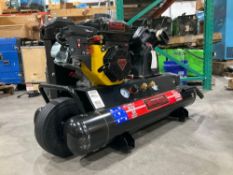 UNUSED POWER TRAIN AIR COMPRESSOR MODEL PT-TT70G-CP, GAS POWERED, APPROX 150 MAX RATED PSI, APPROX