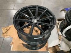 UNUSED LEXANI WHEEL CORP RIMS , APPROX 22 X 10, ( 4 ) RIMS IN SET