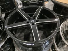 UNUSED LEXANI WHEEL CORP 22IN RIMS , ( 4 ) RIMS IN SET...