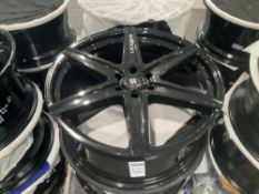UNUSED LEXANI WHEEL CORP SAVAGE 683-2410-82-25FB RIMS , APPROX 24 X 10 , ( 4 ) RIMS IN SET...
