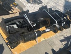 NEW/UNUSED EXCAVATOR ATTACHMENT PACKAGE, QTY 8)... PIECES INCLUDE RAKE, RIPPER, GRABER, 20