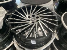 UNUSED LEXANI WHEEL CORP WRAITH 663-2410-82-30MB RIMS , APPROX 24 X 10 , ( 4 ) RIMS IN SET